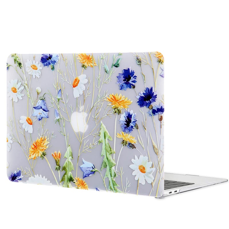 iDonzon Case for MacBook Air 13 inch M1 A2337 A2179 A1932 2022-2018 Release, Matte Clear Hard Cover & Transparent Keyboard Cover & Screen Protector Compatible with Mac Air 13.3 Touch ID - Floral - Image 5